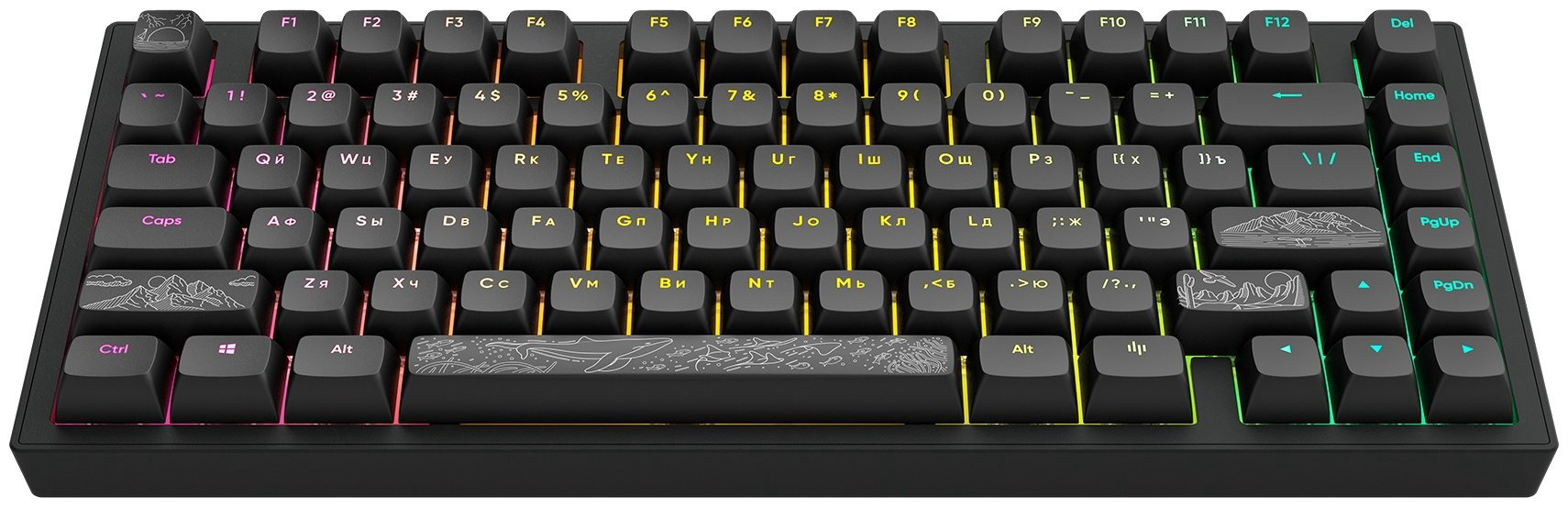 Клавиатура DARK PROJECT ALU81A Terra Nostra черный купить,64990
