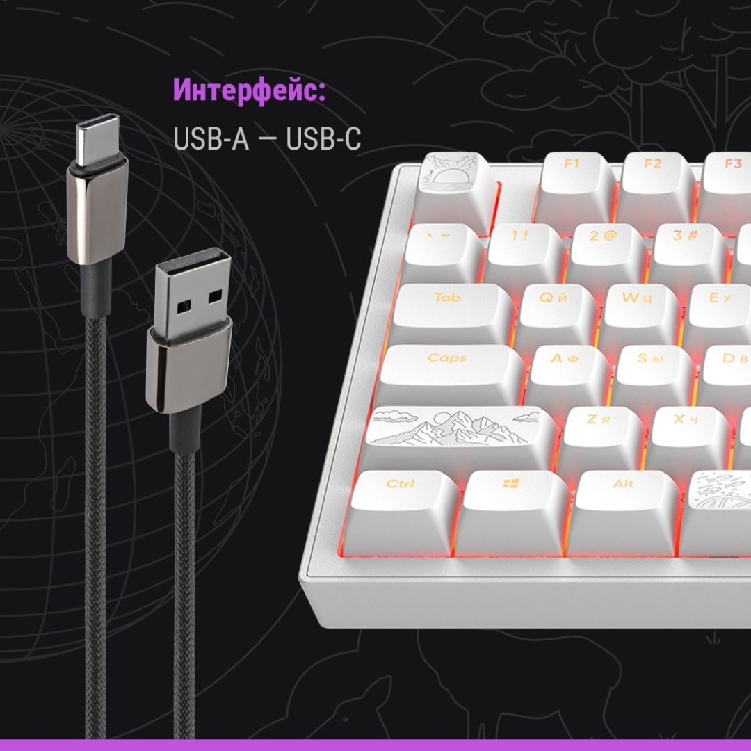 Клавиатура DARK PROJECT ALU81A Terra Nostra белый - ForteMarket Клавиатура DARK PROJECT ALU81A Terra Nostra белый купить,77776