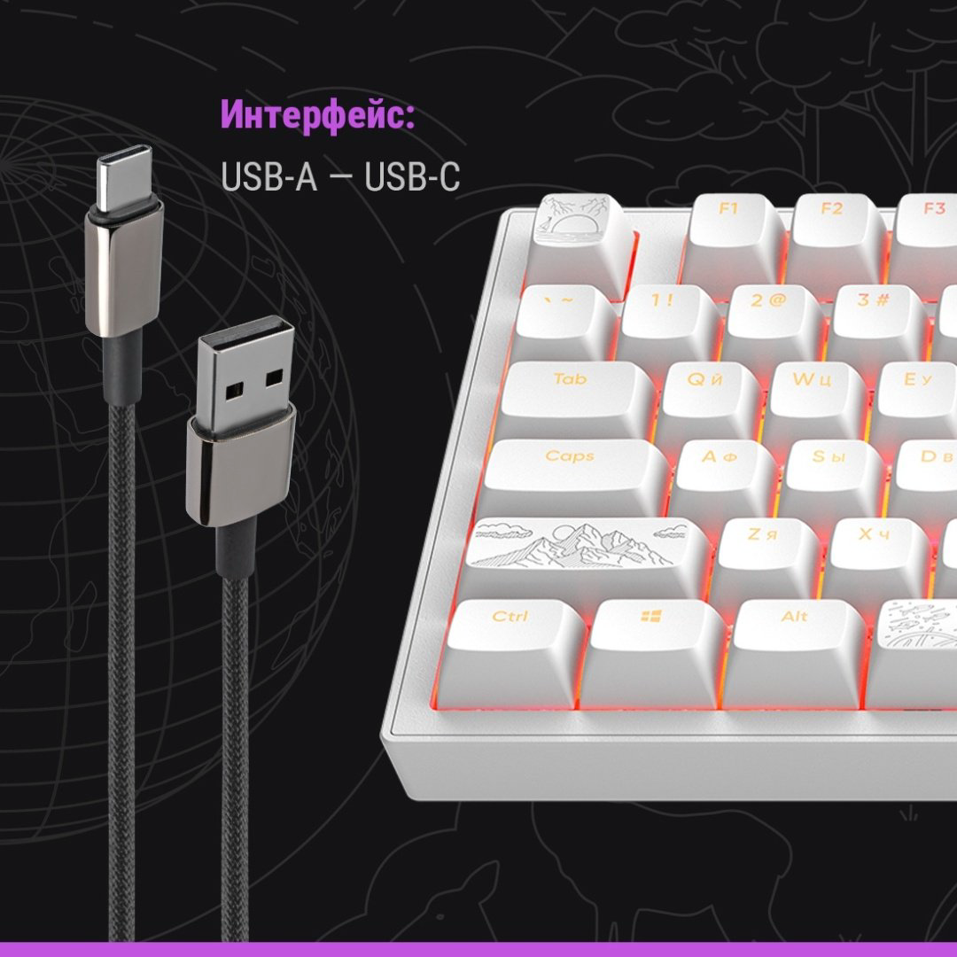 Клавиатура DARK PROJECT ALU81A Terra Nostra белый - ForteMarket Клавиатура DARK PROJECT ALU81A Terra Nostra белый купить,77776