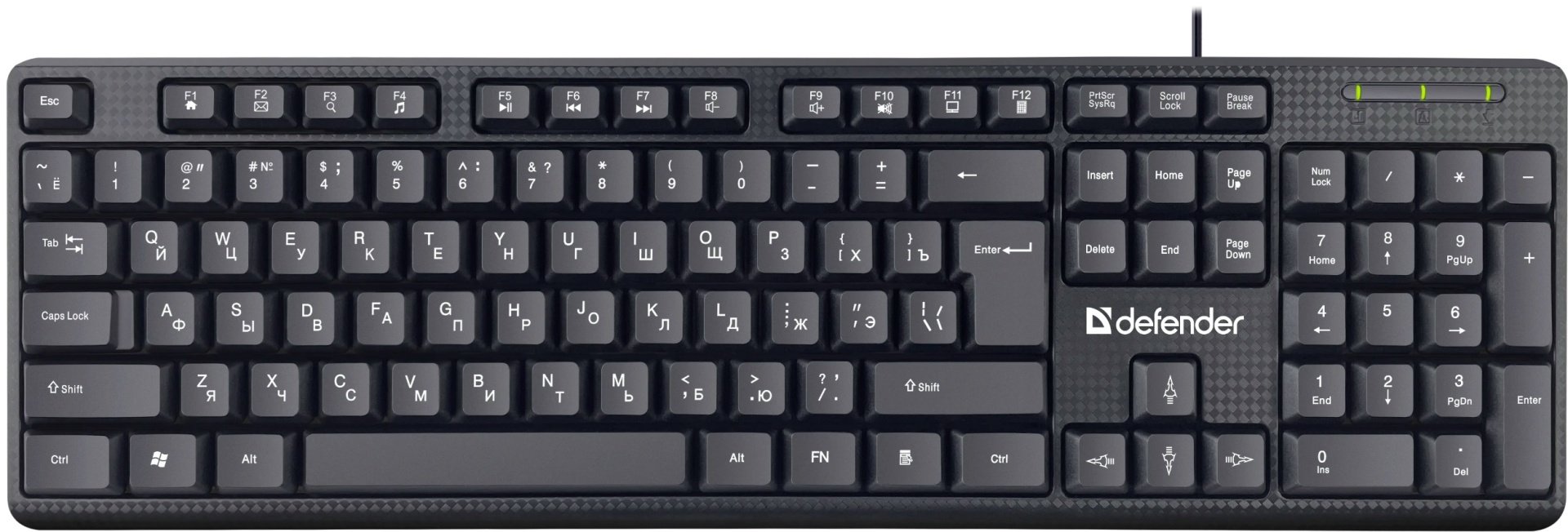 Клавиатура Defender Daily HB-162 черный купить,NaN