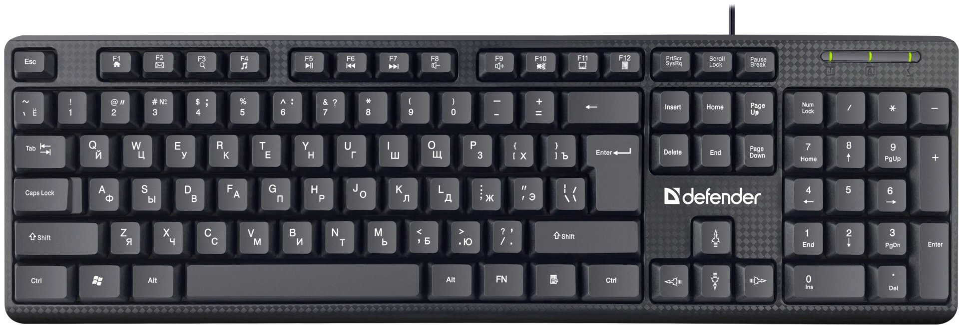 Клавиатура Defender Daily HB-162 черный купить,NaN