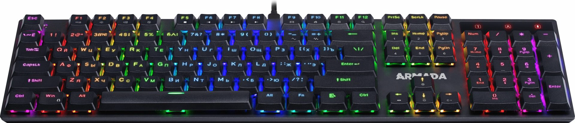 Клавиатура Defender Armada GK-004 черный купить,23890