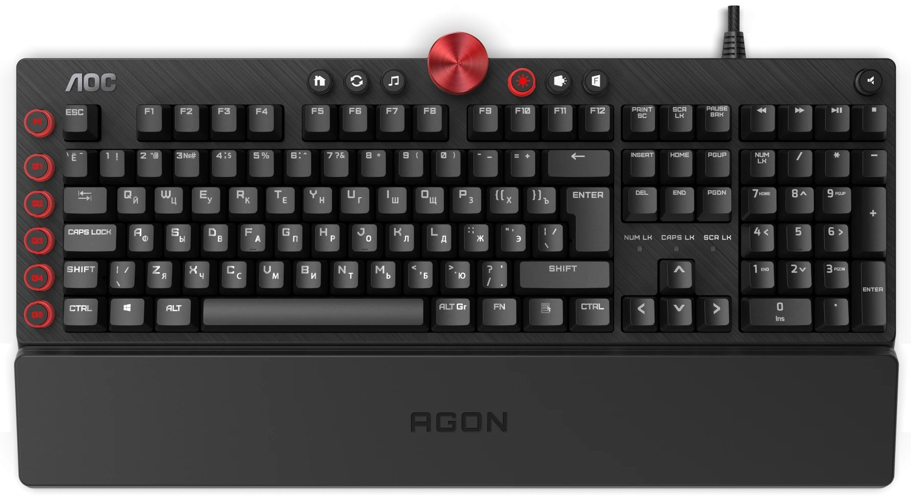 Клавиатура AOC AGK700 MX Red Cherry/Black купить,NaN