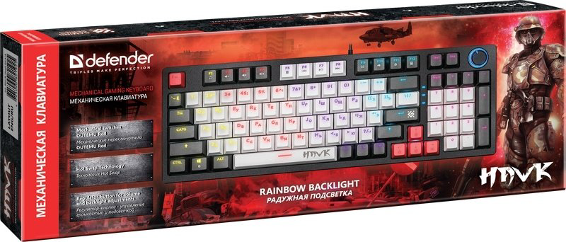 Клавиатура Defender Hawk GK-418 45418 черный купить,17290