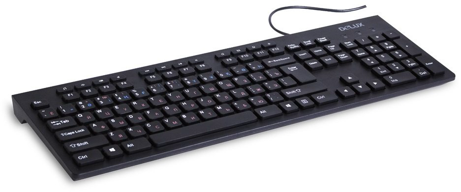Клавиатура Delux DLK-180UB черный - ForteMarket Клавиатура Delux DLK-180UB черный купить,4100