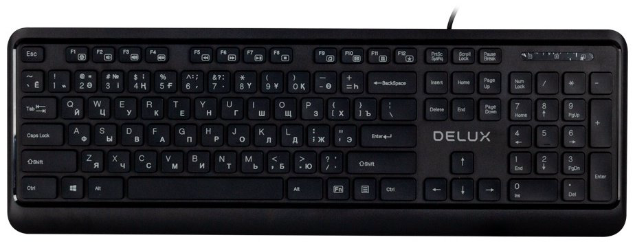 Клавиатура Delux DLK-290UB черный купить,4300