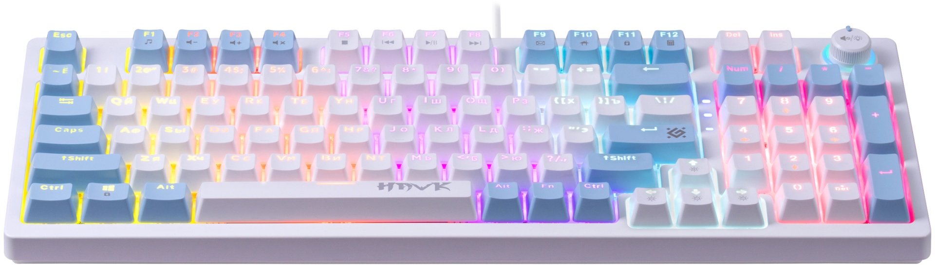 Клавиатура Defender Hawk GK-418 белый