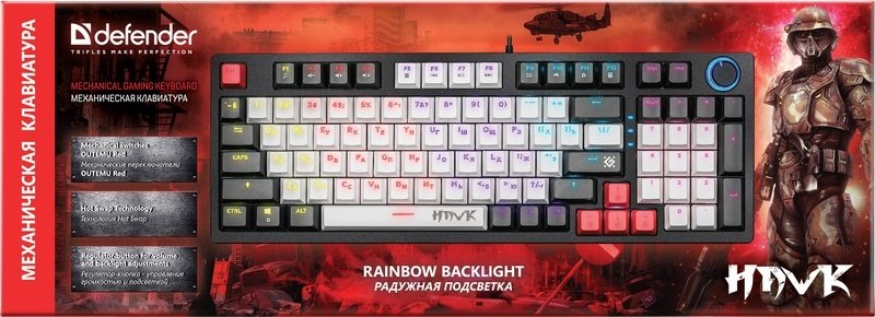 Клавиатура Defender Hawk GK-418 45418 черный