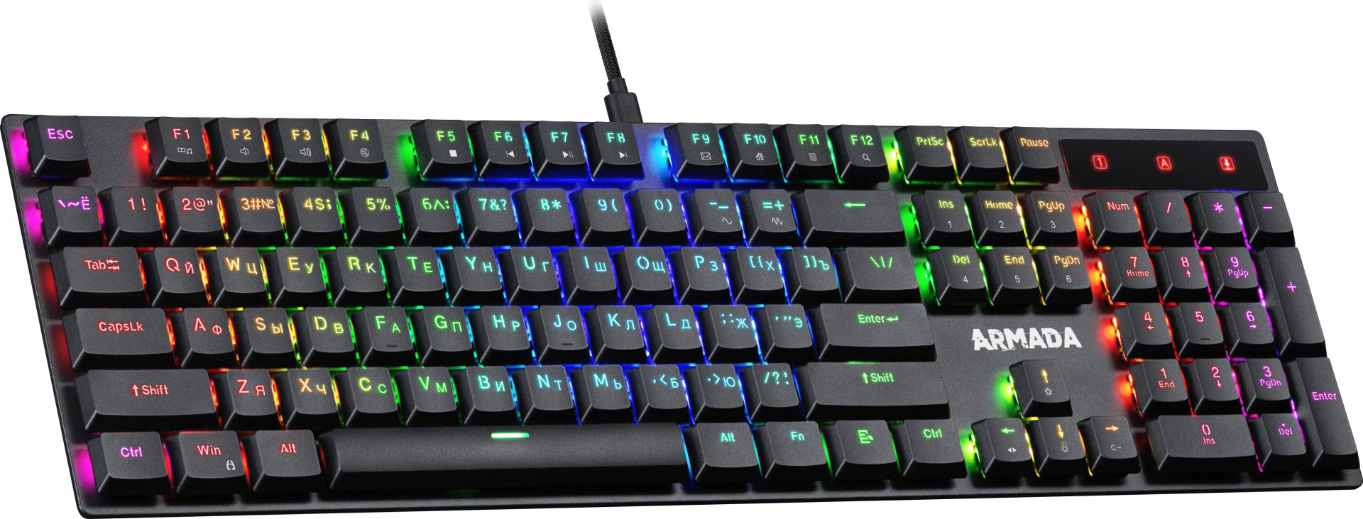 Клавиатура Defender Armada GK-004 черный купить,23890