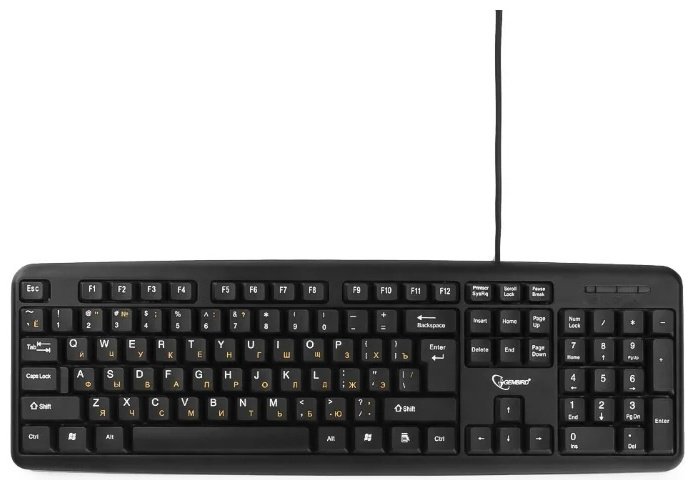 Клавиатура Gembird KB-8320UXL-BL черный купить,NaN