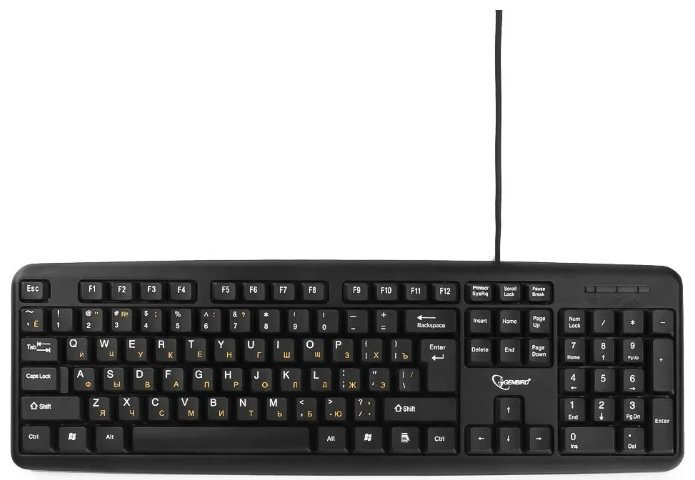 Клавиатура Gembird KB-8320UXL-BL черный купить,NaN