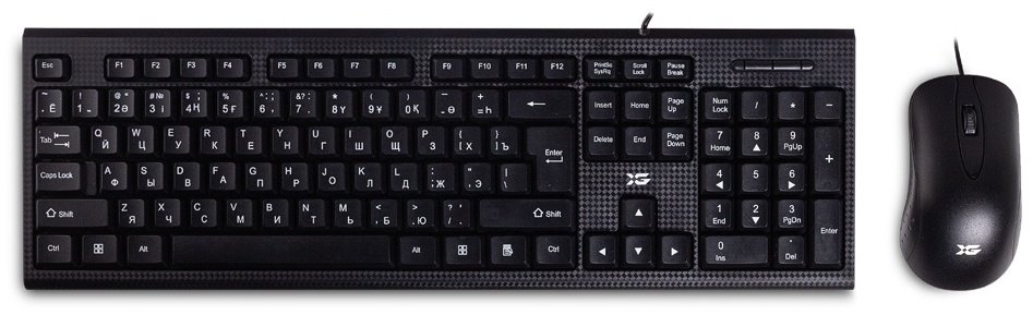 Клавиатура X-Game XD-1100OUB + мышь Black