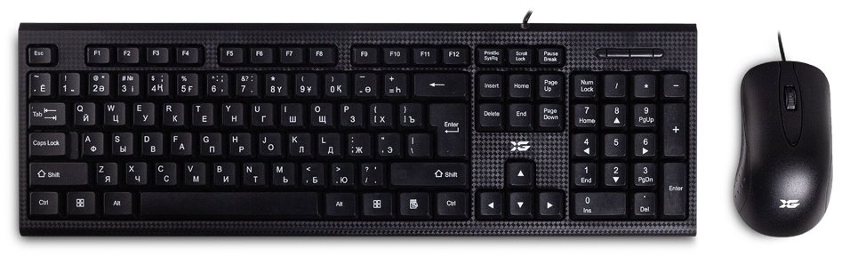 Клавиатура X-Game XD-1100OUB + мышь Black купить,2447