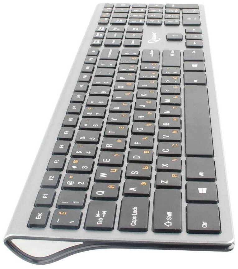 Клавиатура Gembird KBW-1 USB Wireless серый купить,NaN
