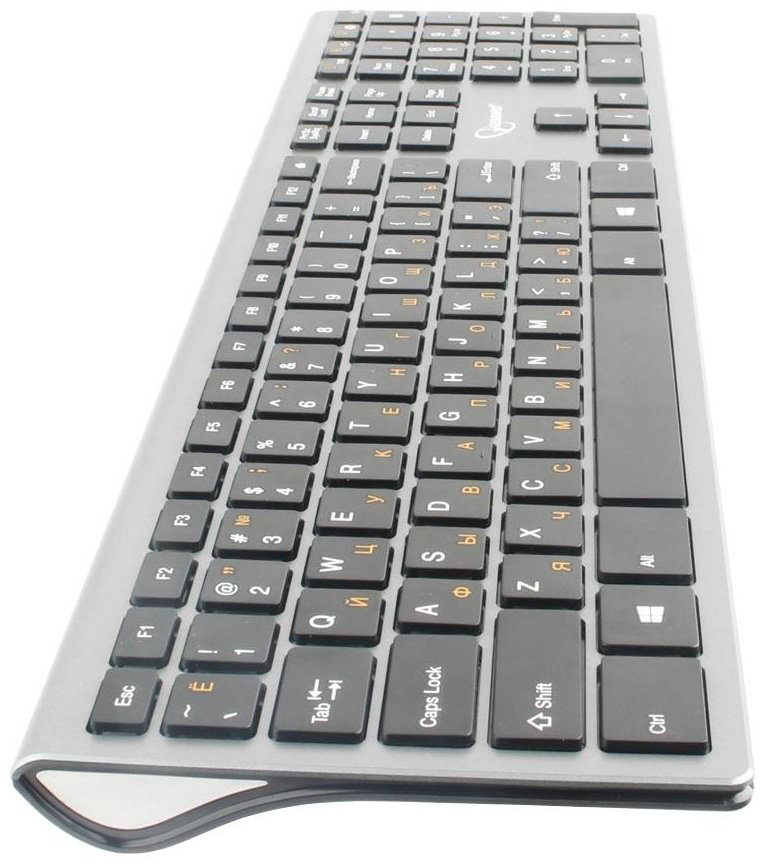 Клавиатура Gembird KBW-1 USB Wireless серый купить,NaN