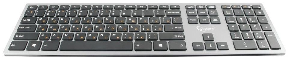 Клавиатура Gembird KBW-1 USB Wireless серый купить,NaN