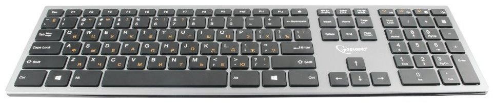 Клавиатура Gembird KBW-1 USB Wireless серый купить,NaN
