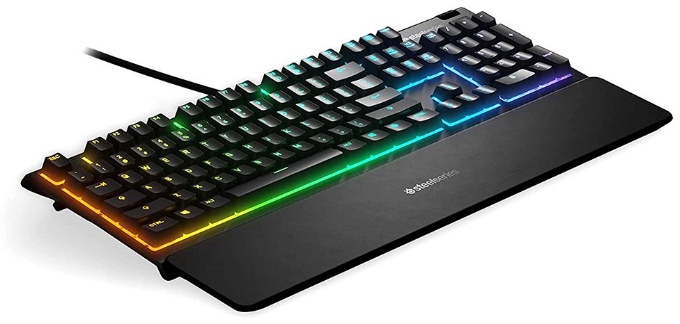 Клавиатура SteelSeries Apex 3 US 64795 черный купить,NaN