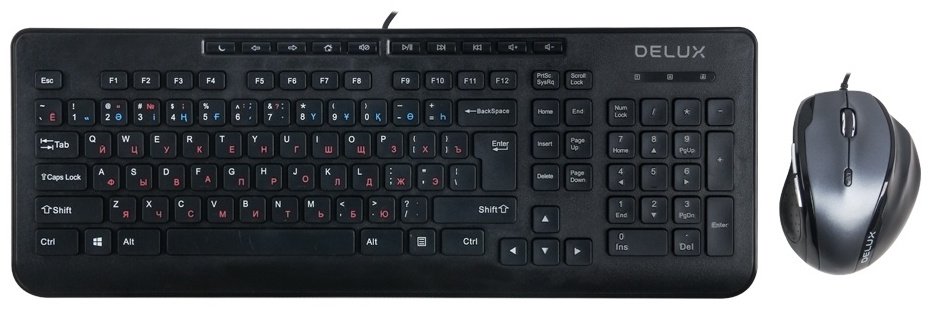 Клавиатура Delux DLD-6220OUB черный