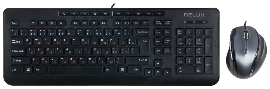 Клавиатура Delux DLD-6220OUB черный купить,7695