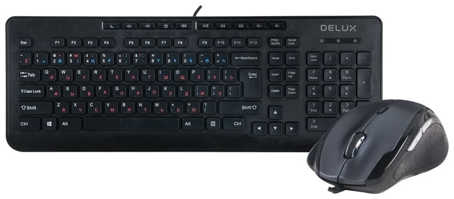 Клавиатура Delux DLD-6220OUB черный купить,7695