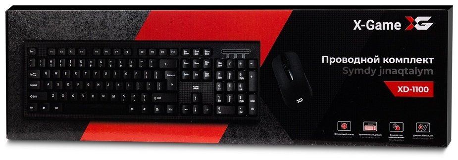 Клавиатура X-Game XD-1100OUB + мышь Black