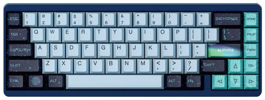 Клавиатура Varmilo Aurora Muse 65 Gateron черный