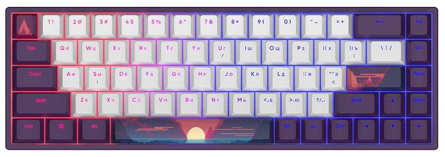 Клавиатура DARK PROJECT DPP 68 Sunrise фиолетовый купить,NaN