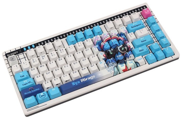 Клавиатура A4Tech AT75 Nyx Mirage SAVAGE белый купить,29400
