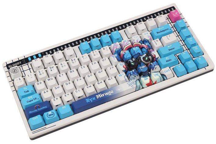 Клавиатура A4Tech AT75 Nyx Mirage SAVAGE белый купить,29400