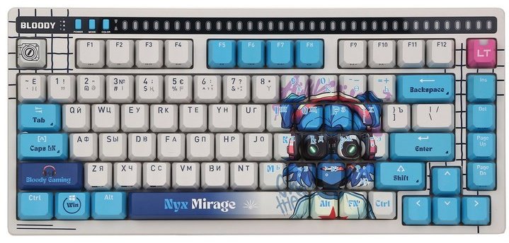Клавиатура A4Tech AT75 Nyx Mirage SAVAGE белый купить,29400
