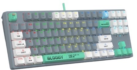Клавиатура Bloody S87 ASH серый
