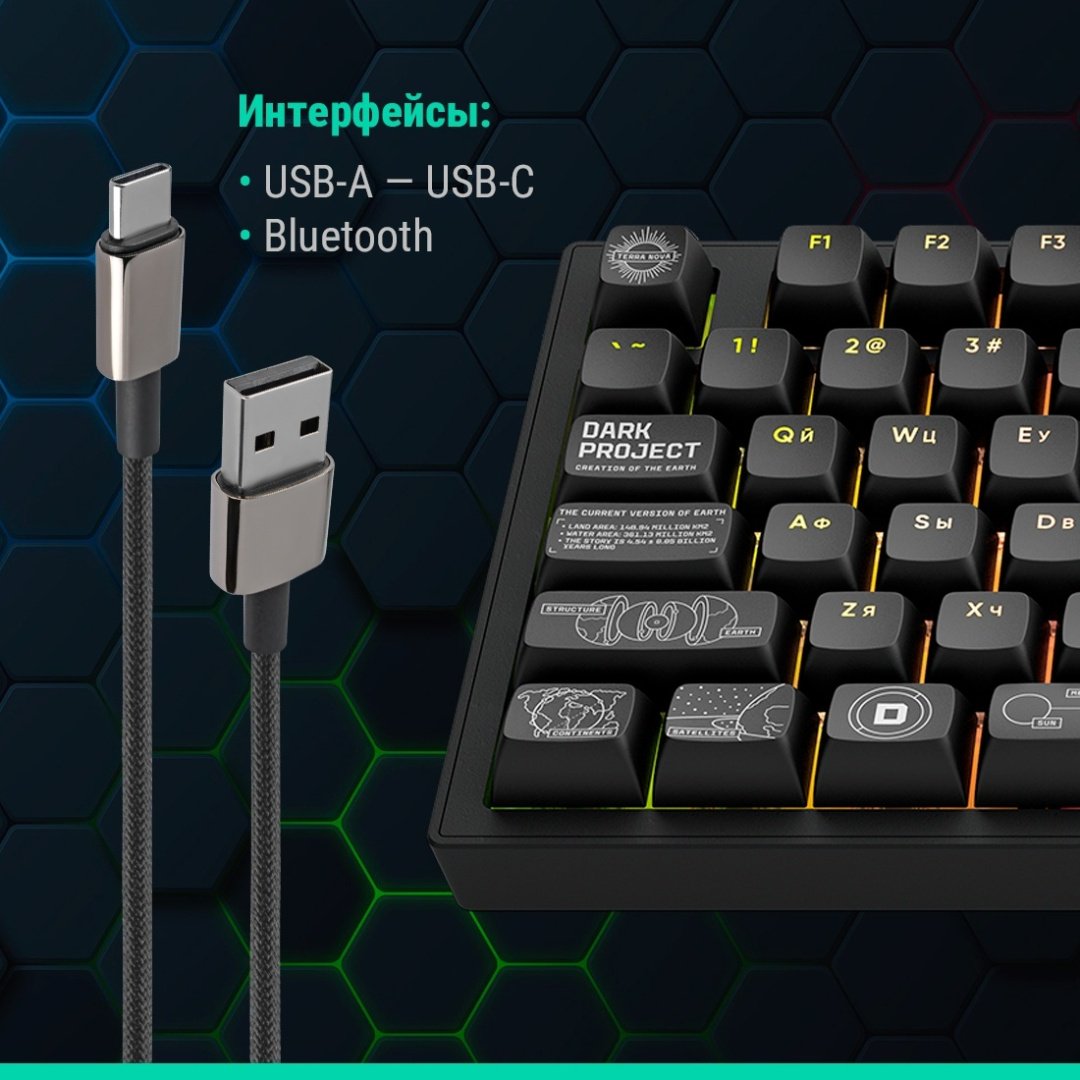Клавиатура DARK PROJECT ALU81A Terra Nova черный купить,77990