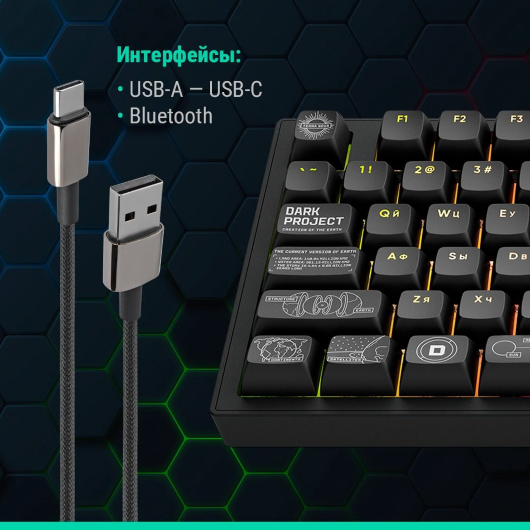 Клавиатура DARK PROJECT ALU81A Terra Nova черный купить,77990