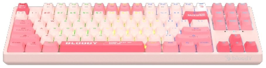 Клавиатура Bloody S87 PINK розовый