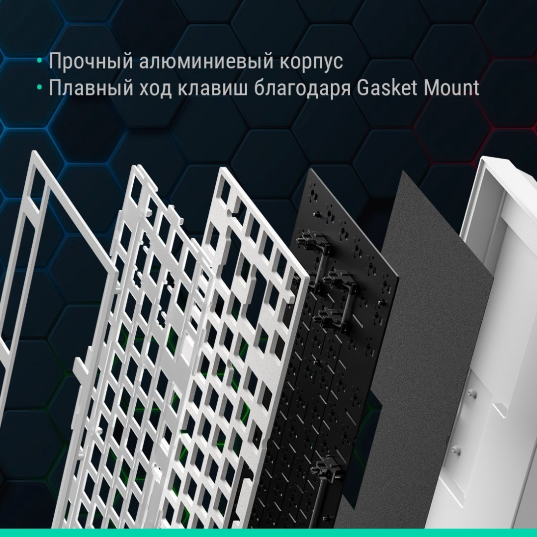 Клавиатура DARK PROJECT ALU81A Terra Nova белый купить,77990