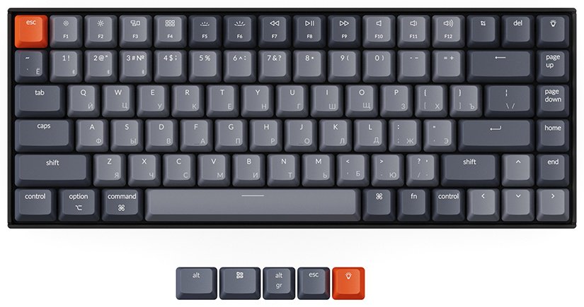 Клавиатура Keychron K2-B1H Red Switch черный купить,NaN