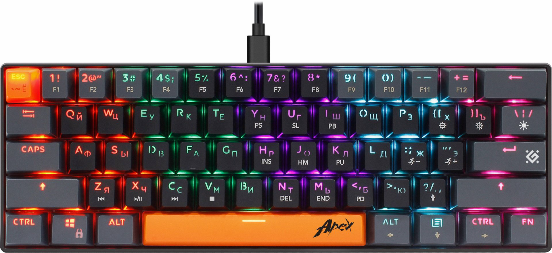 Клавиатура Defender Apex GK-002 черный купить,NaN