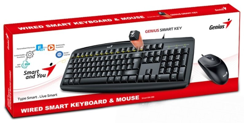 Клавиатура Genius Smart KM-200 черный - ForteMarket Клавиатура Genius Smart KM-200 черный купить,6480