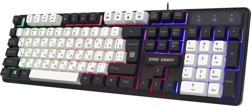 Клавиатура Defender Dark Knight GK-077 45078 белый купить,6555