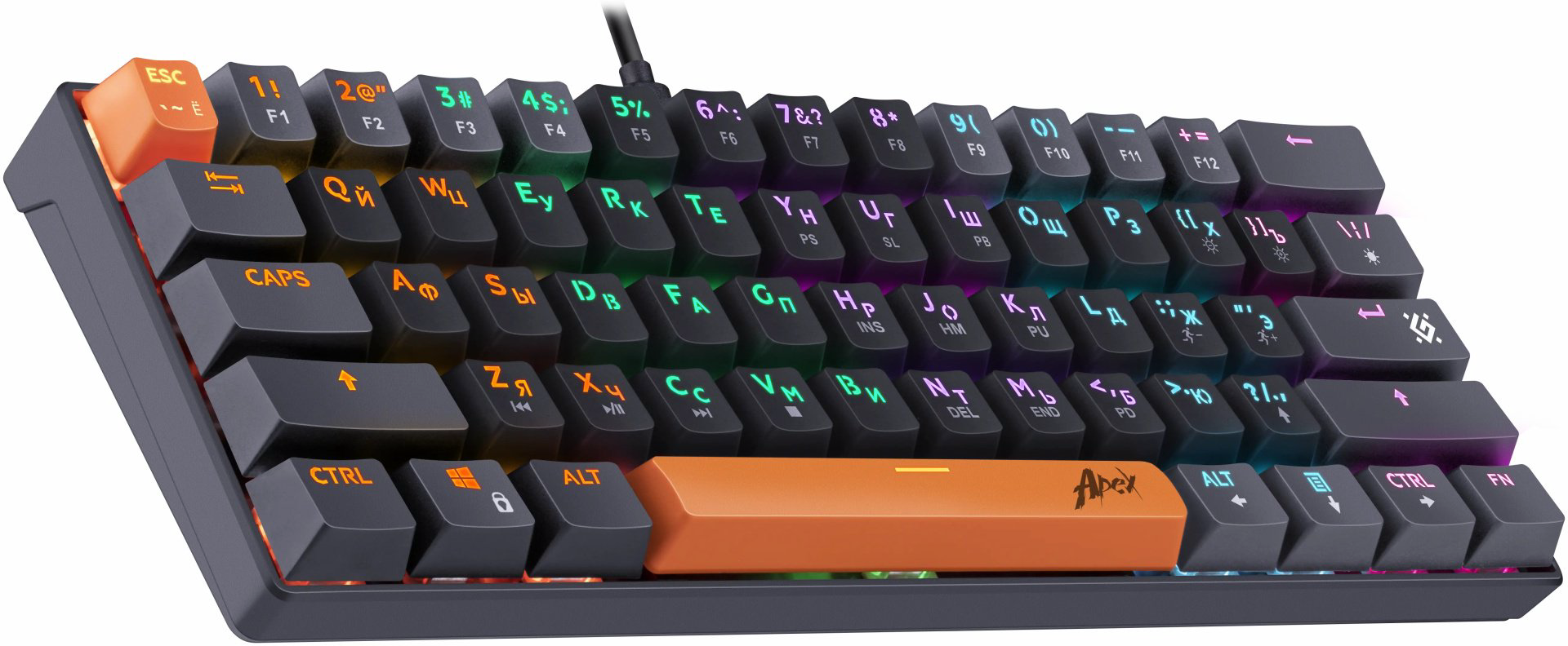 Клавиатура Defender Apex GK-002 черный купить,NaN