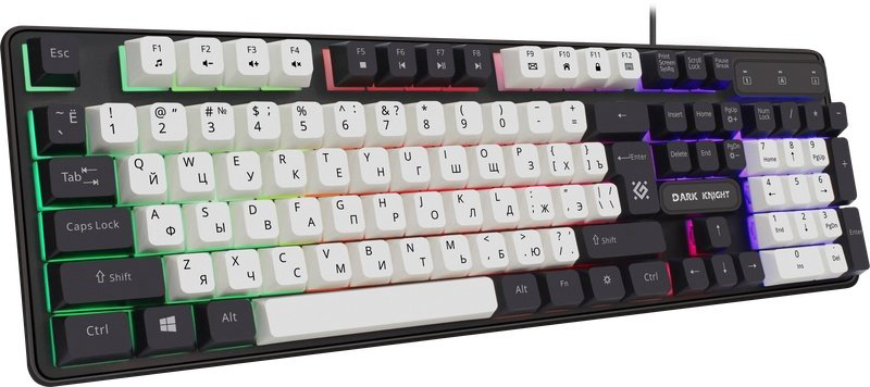 Клавиатура Defender Dark Knight GK-077 45078 белый купить,6555