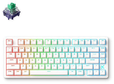 Клавиатура MCHOSE Jet 75 E-sport Kailh Magnetic God Switch White, MC-Jet75-8 белый купить,NaN