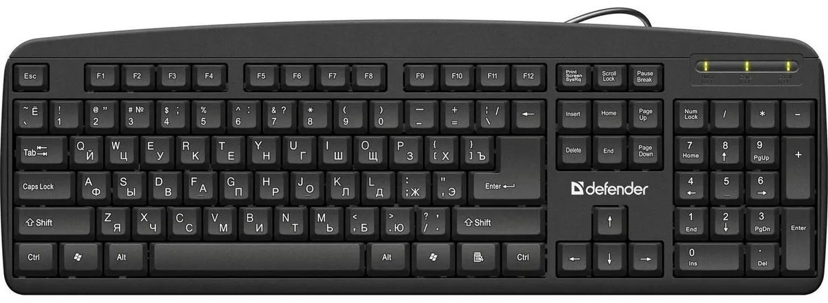 Клавиатура Defender Office HB-910 черный