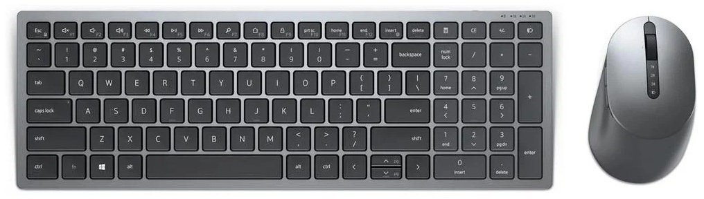 Клавиатура DELL KM7120W серебристый