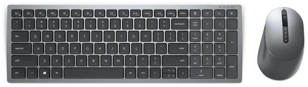 Клавиатура DELL KM7120W серебристый