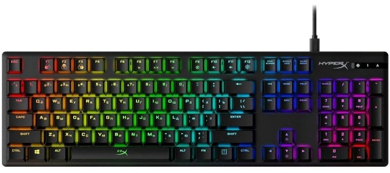 Клавиатура HyperX Alloy Origins черный купить,NaN