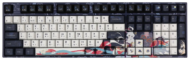 Клавиатура VARMILO Chang'e VPT108 Cherry MX Silent Red черный купить,NaN