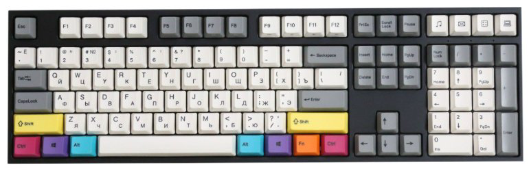 Клавиатура VARMILO CMYK VPT108 Cherry Mx Red черный