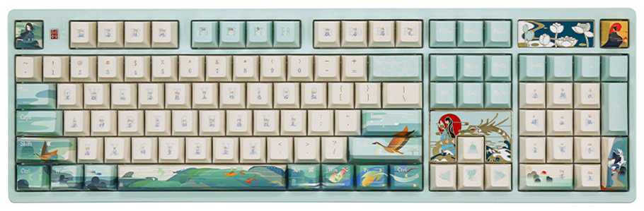 Клавиатура VARMILO Goddess LuoShen VA100 Kailh Prestige Voice голубой купить,NaN